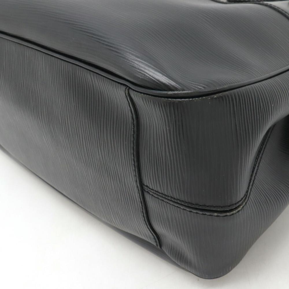Black Leather Louis Vuitton Passy
