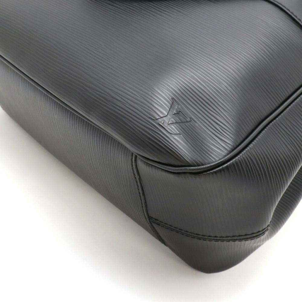 Black Leather Louis Vuitton Passy