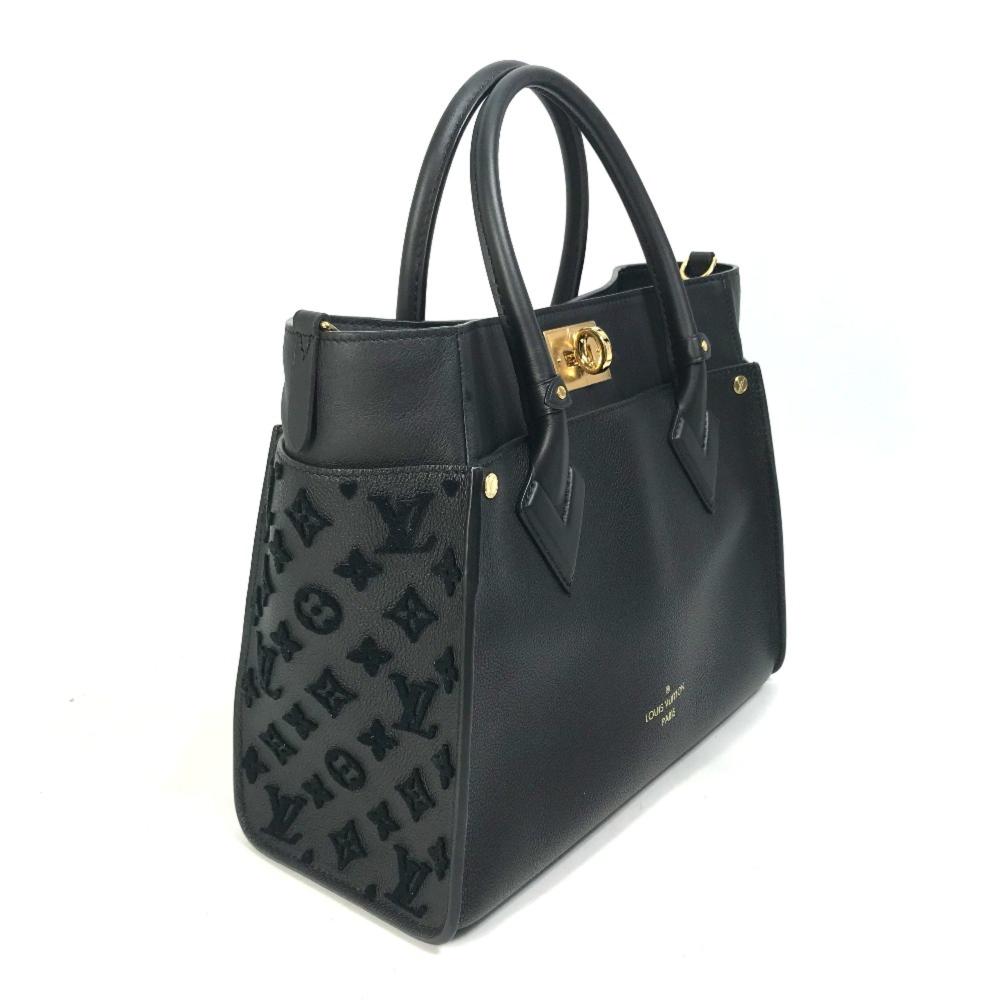 Black Leather Louis Vuitton Handbag
