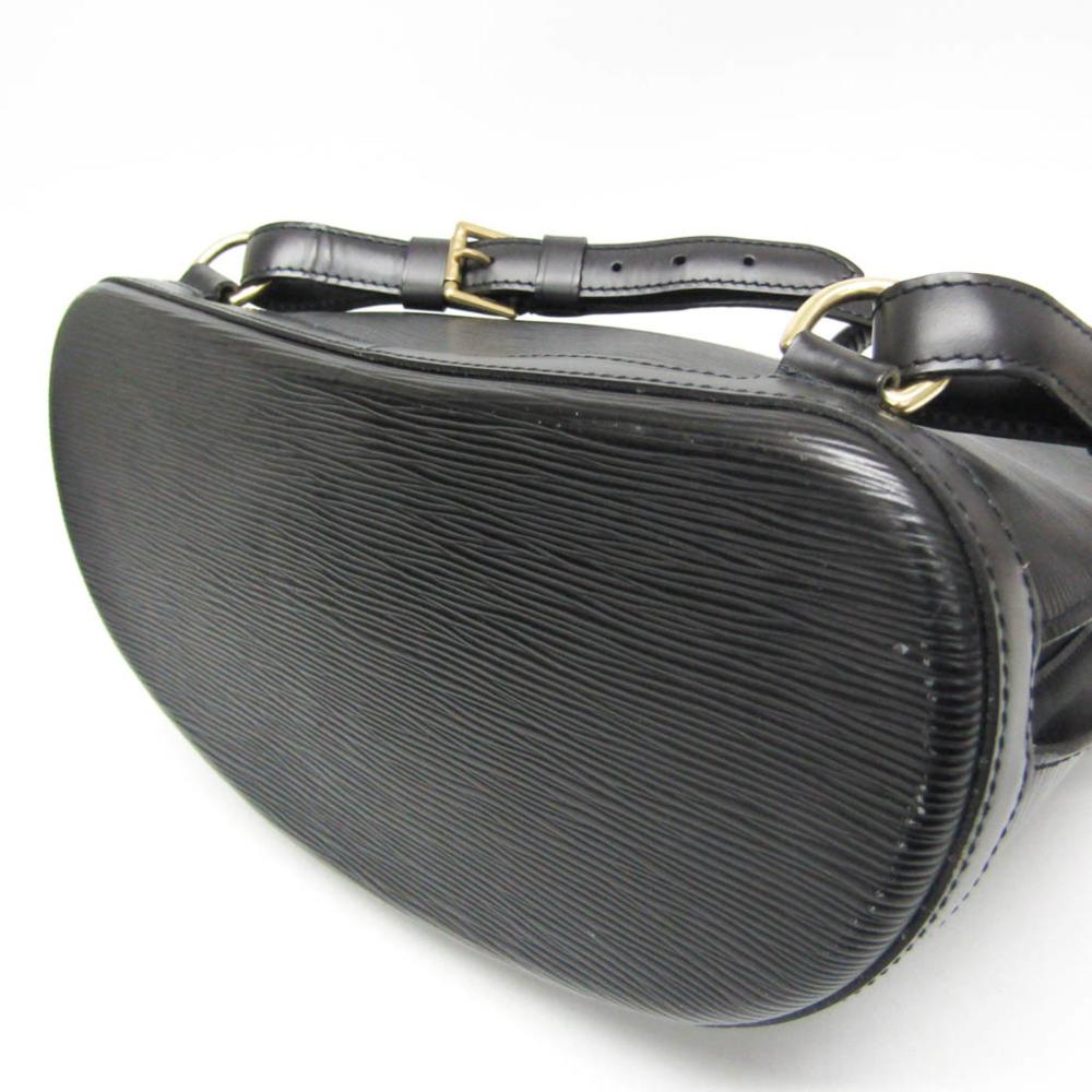 Black Leather Louis Vuitton Gobelins
