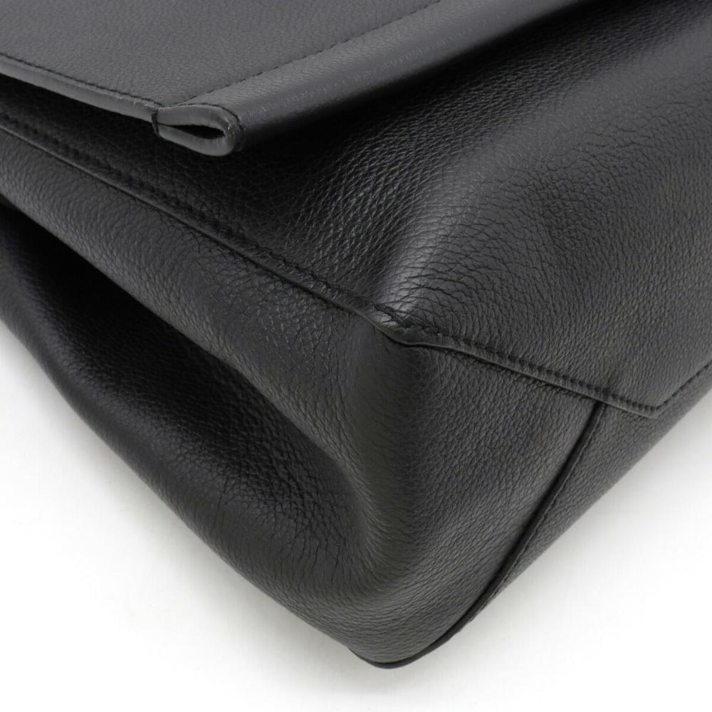 Black Leather Louis Vuitton Handbag