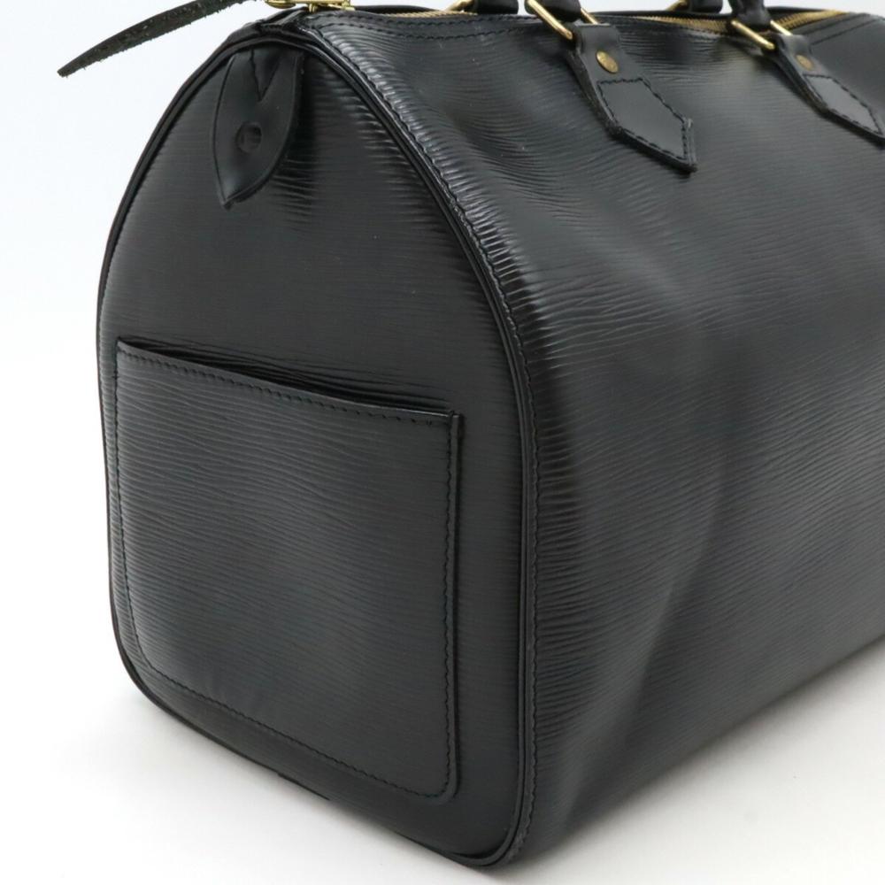 Black Leather Louis Vuitton Speedy