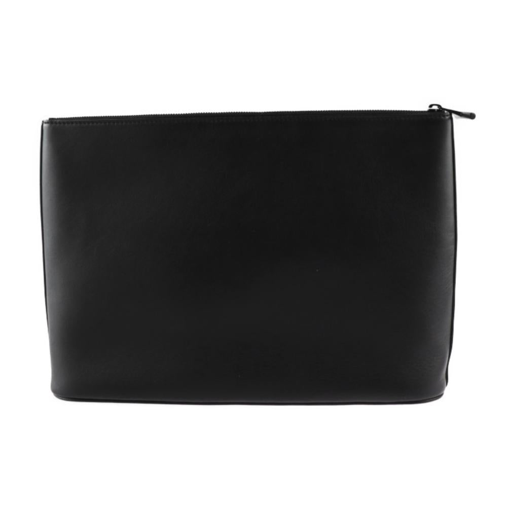 Black Leather Louis Vuitton Pouch