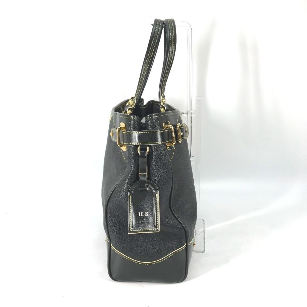 Black Leather Louis Vuitton Tote