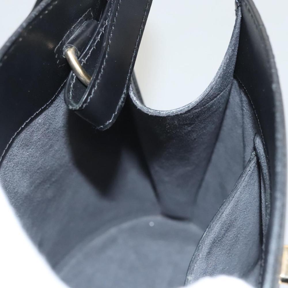 Black Leather Louis Vuitton Cluny