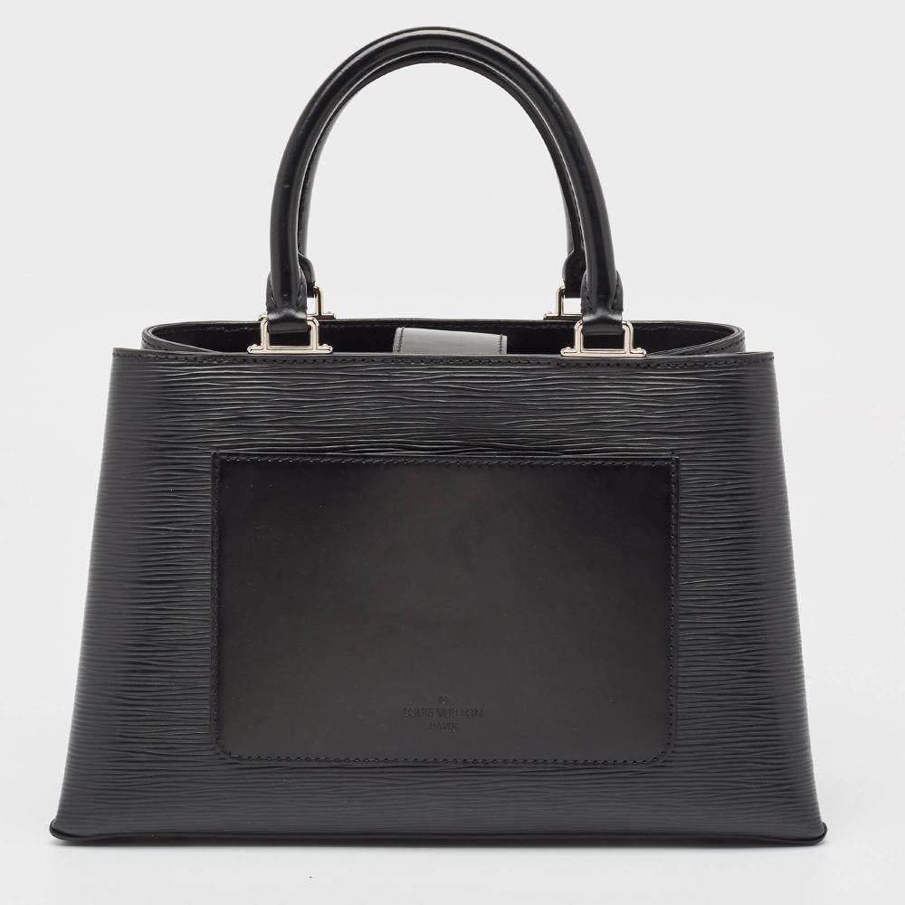 Black Leather Louis Vuitton Tote