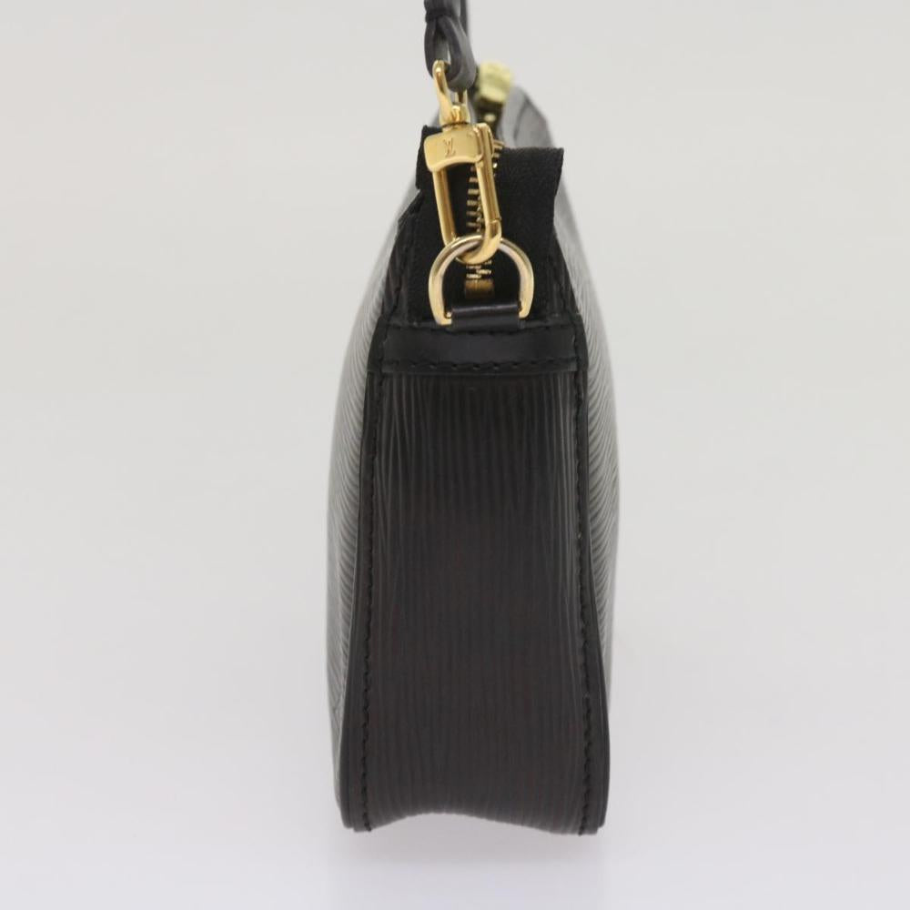 Black Leather Louis Vuitton Pouch
