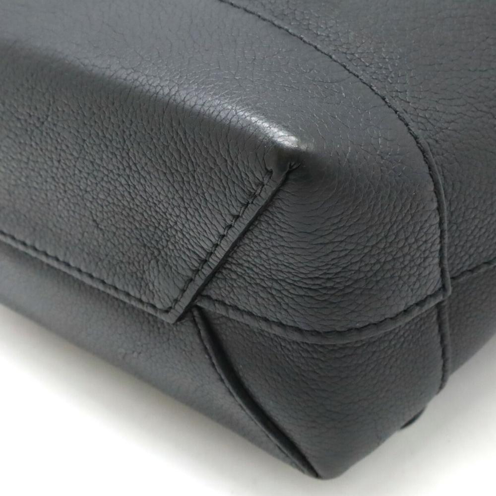 Black Leather Louis Vuitton Backpack