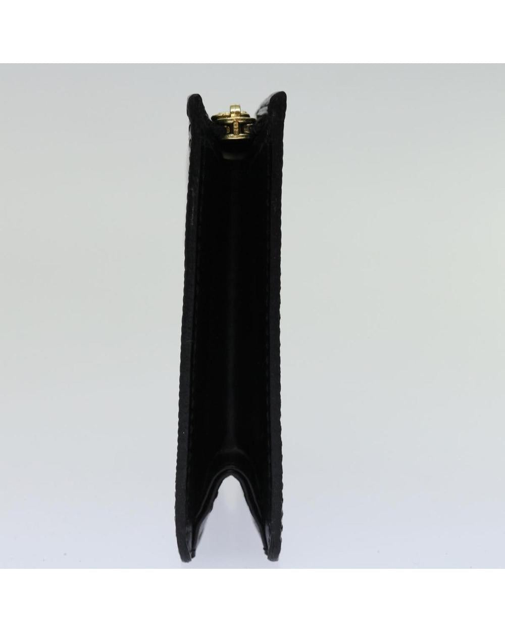 Black Leather Louis Vuitton Pouch
