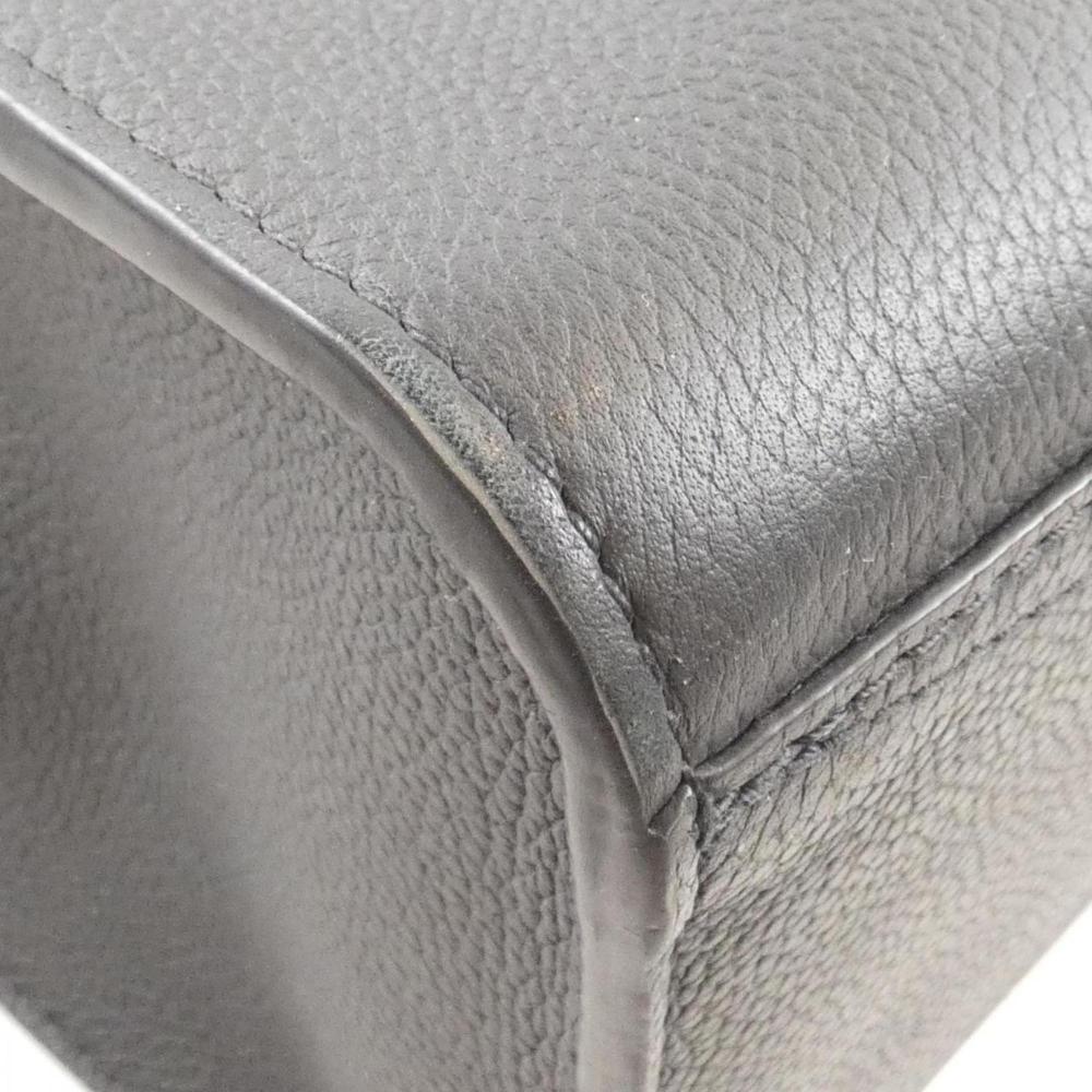 Black Leather Louis Vuitton Handbag