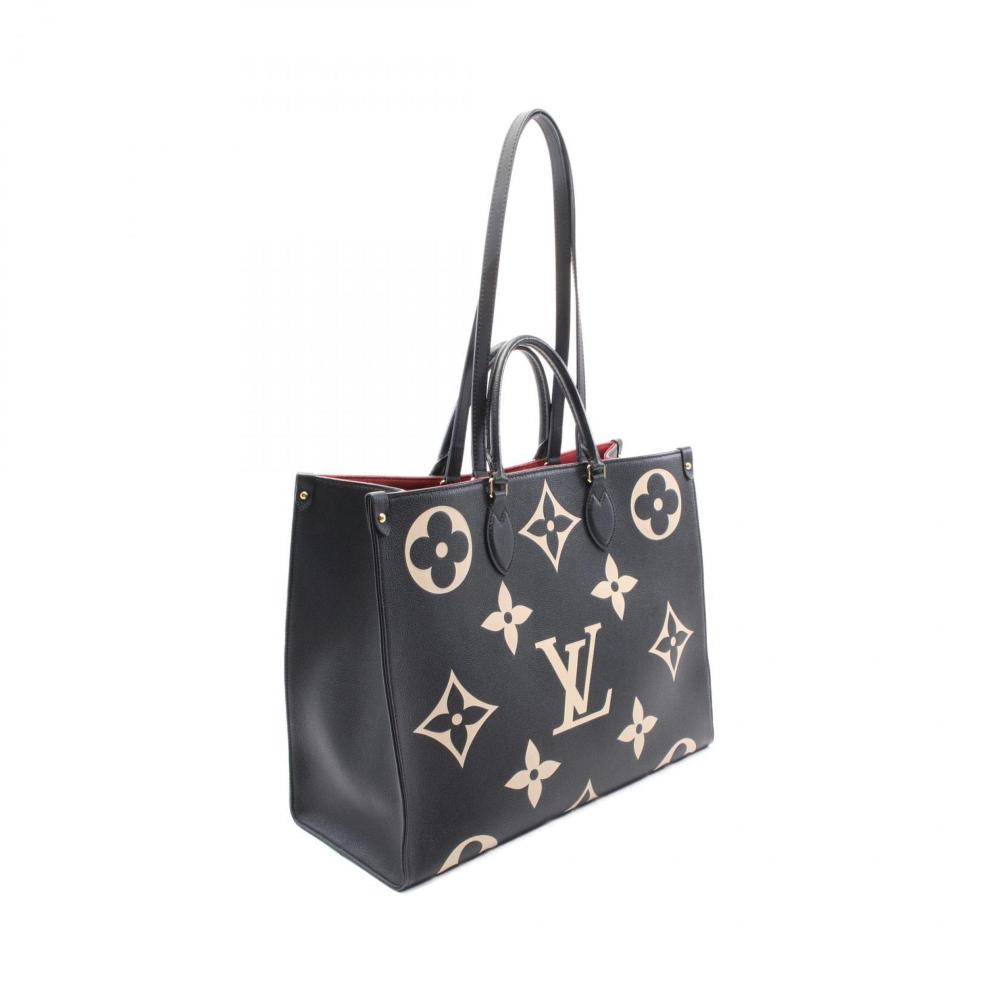 Black Leather Louis Vuitton Tote