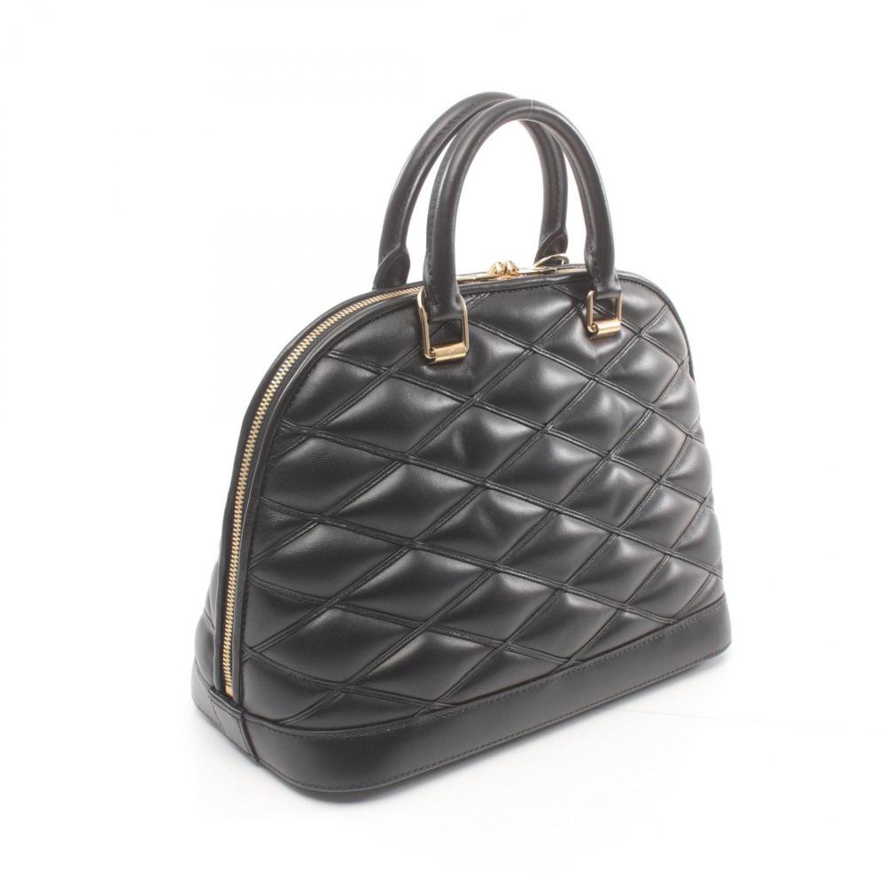Black Leather Louis Vuitton Alma