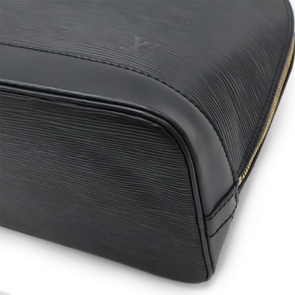 Black Leather Louis Vuitton Alma