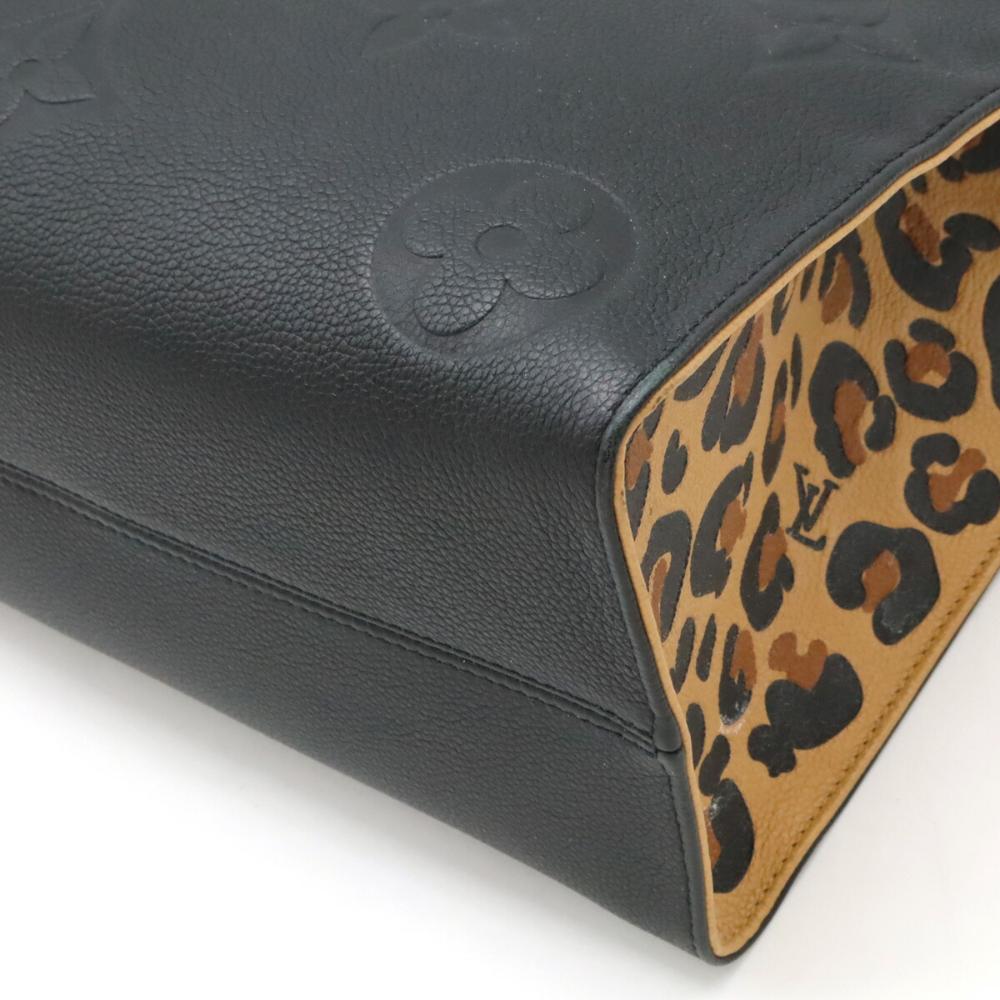 Black Leather Louis Vuitton Onthego