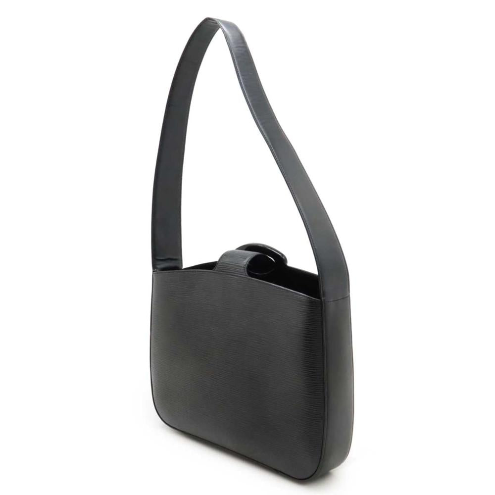 Black Leather Louis Vuitton Shoulder Bags