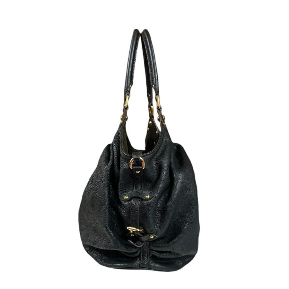 Black Leather Louis Vuitton Mahina