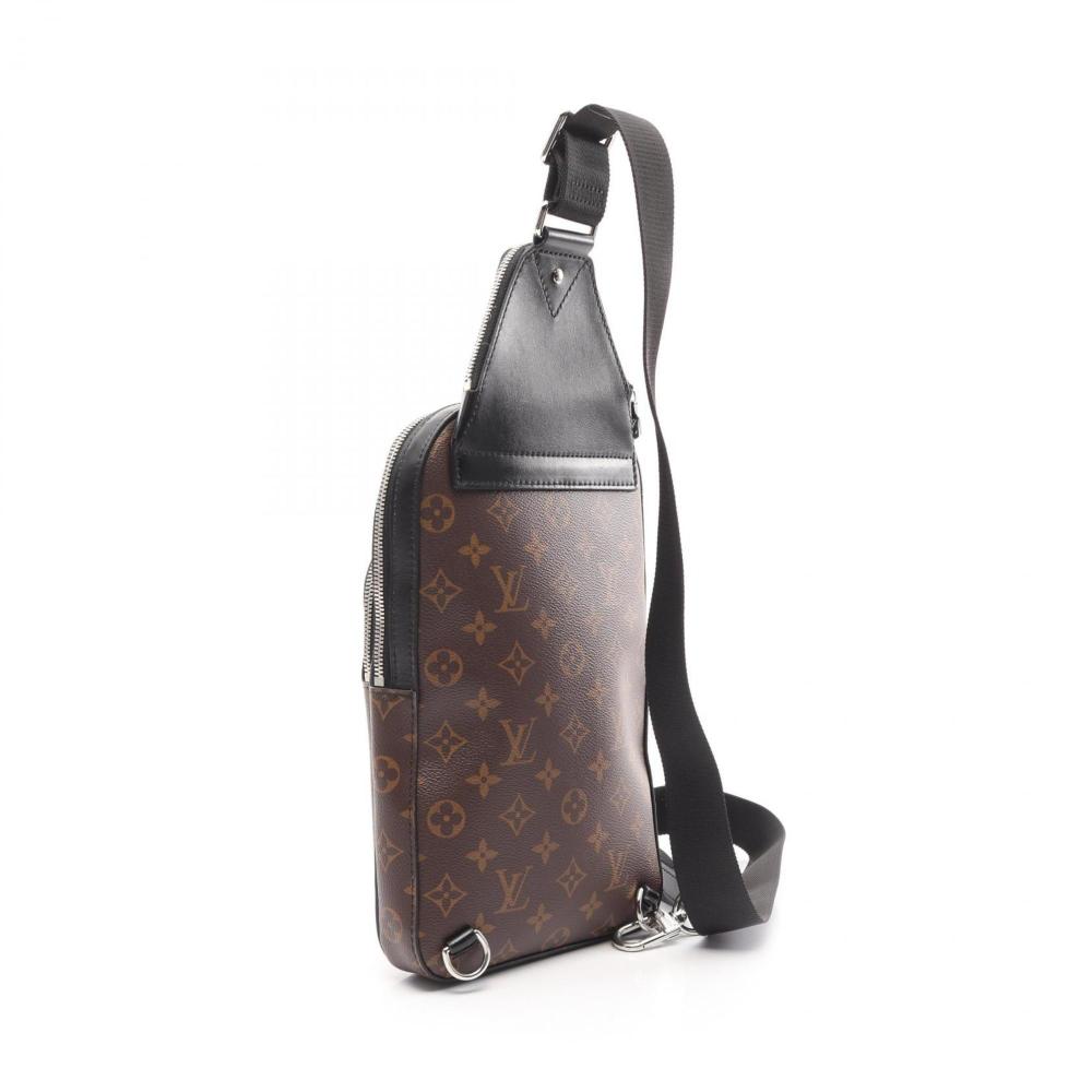 Black Leather Louis Vuitton Crossbody Bag