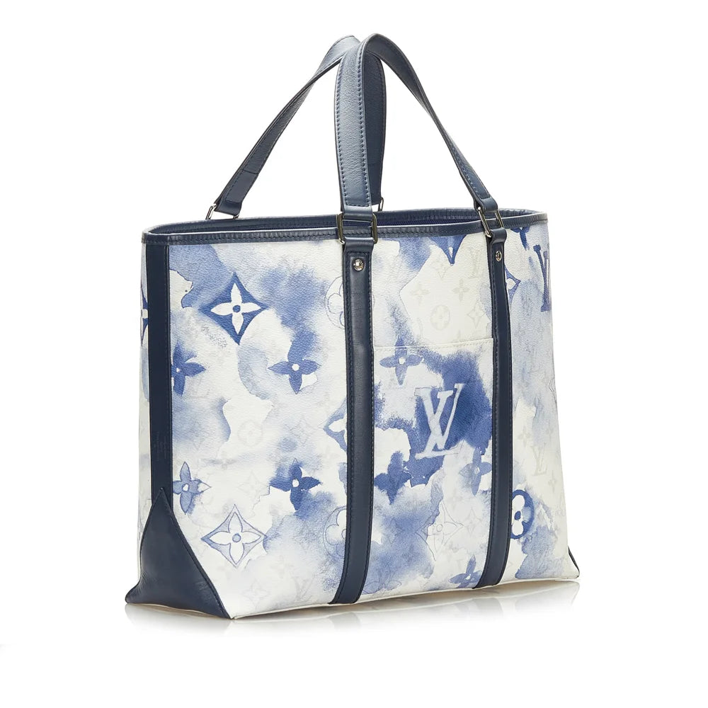 Blue Canvas Louis Vuitton Tote