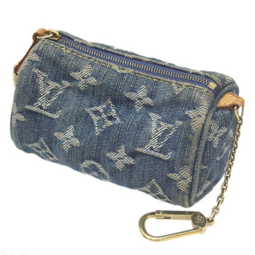 Blue Canvas Louis Vuitton Pouch