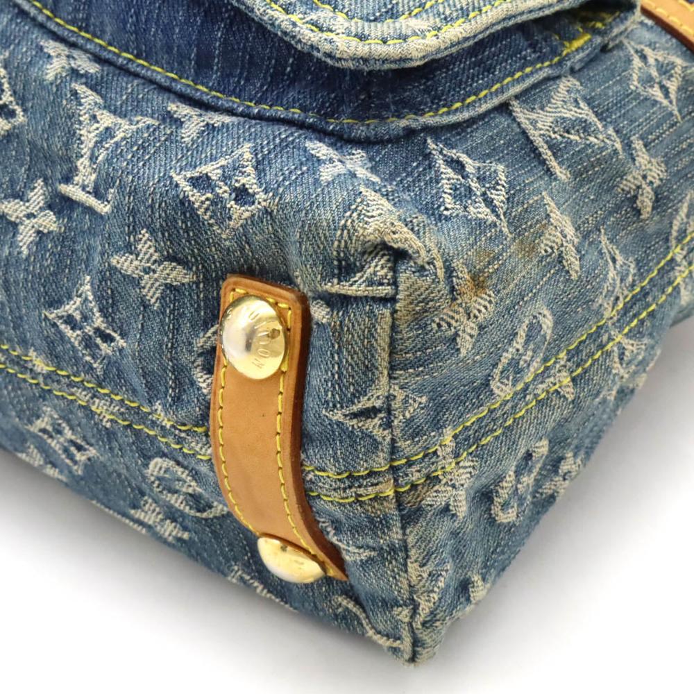 Blue Canvas Louis Vuitton Crossbody Bag