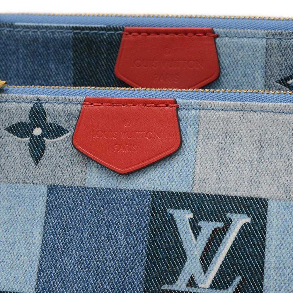 Blue Denim Louis Vuitton Pochette Accessoires