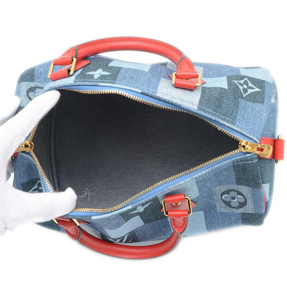 Blue Denim Louis Vuitton Speedy