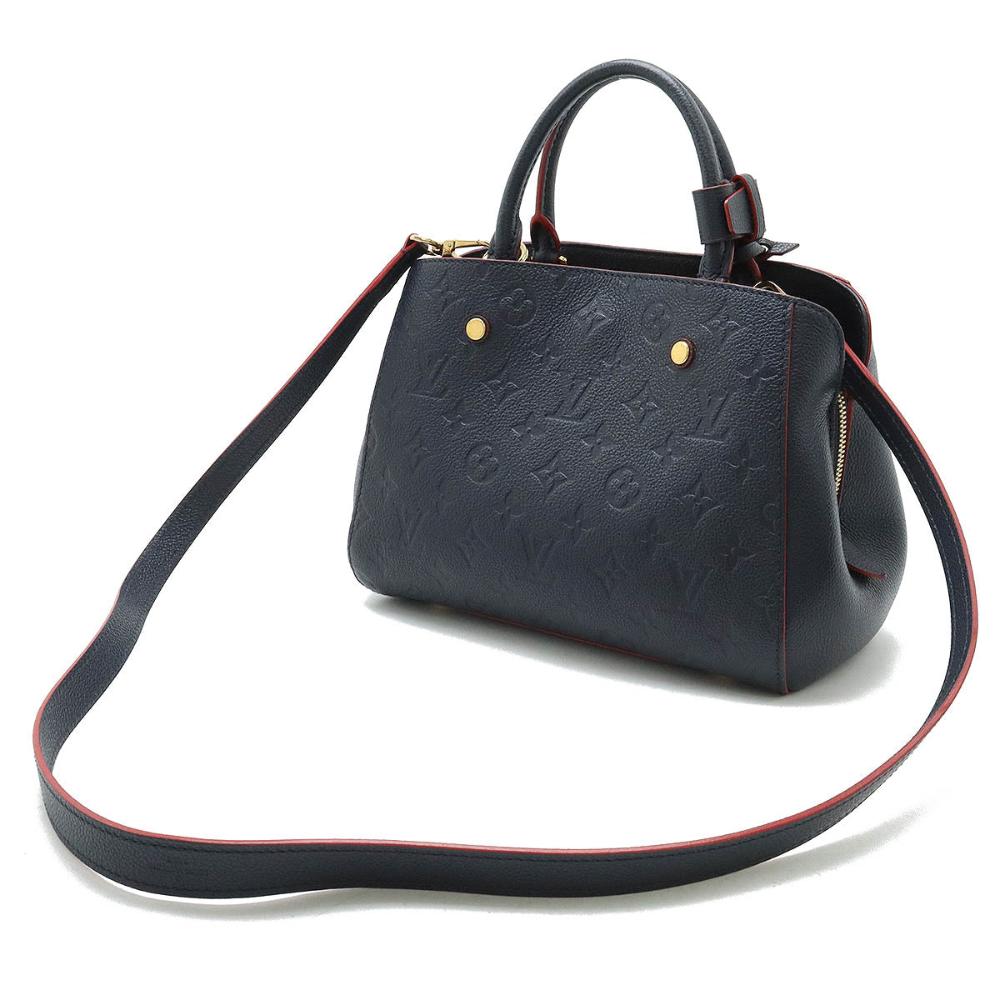Blue Leather Louis Vuitton Montaigne