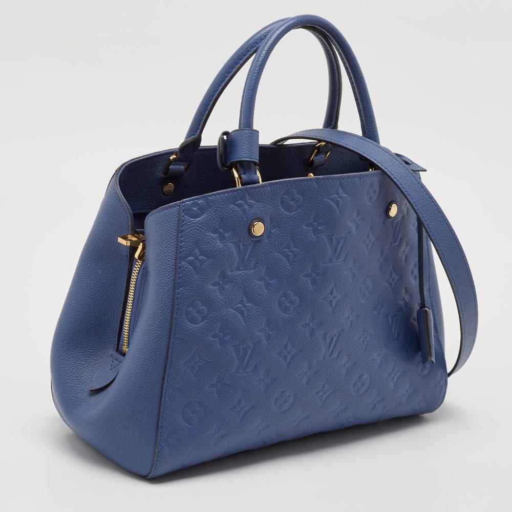 Blue Leather Louis Vuitton Montaigne