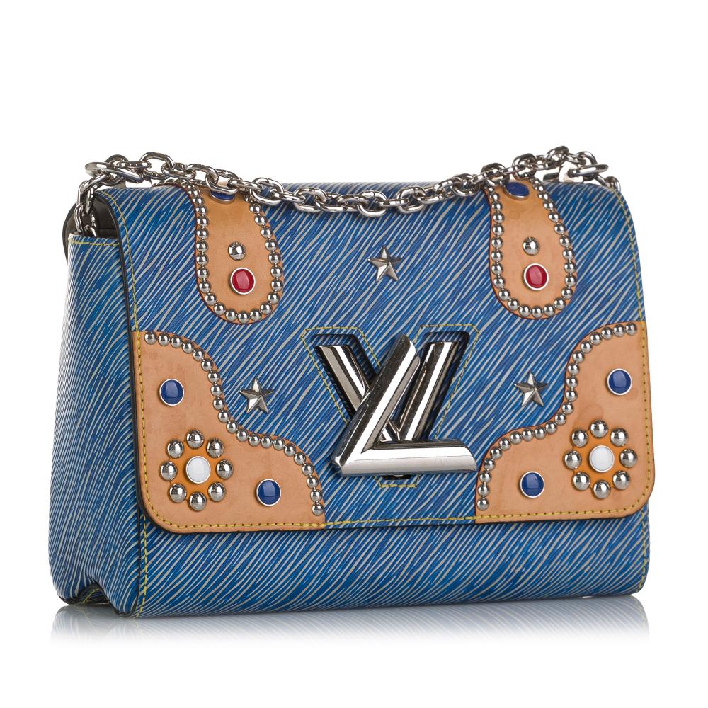 Blue Leather Louis Vuitton Twist