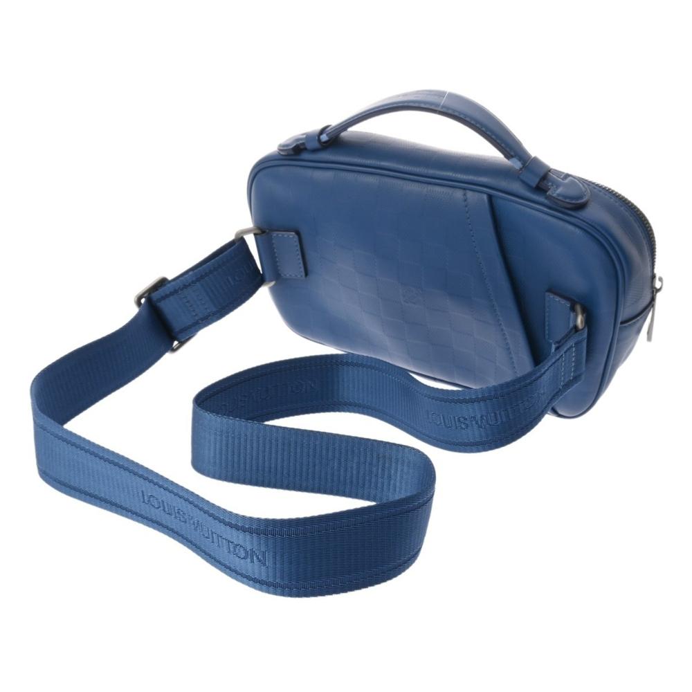 Blue Leather Louis Vuitton Crossbody Bag