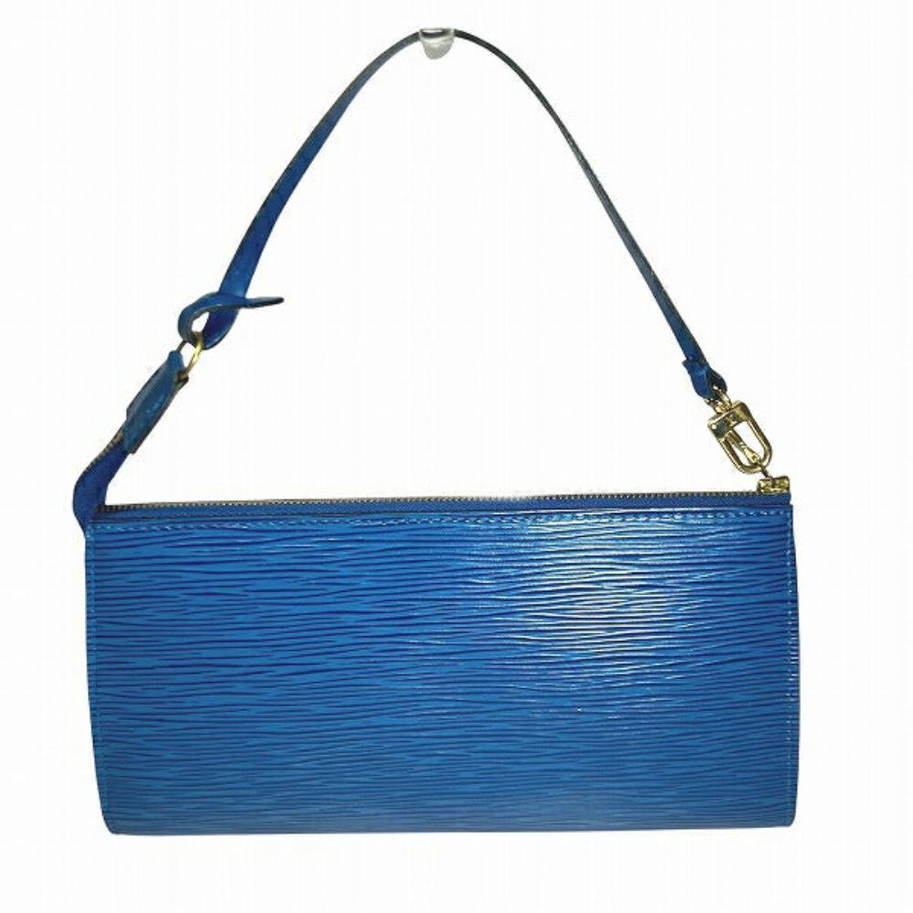 Blue Leather Louis Vuitton Pochette Accessoires