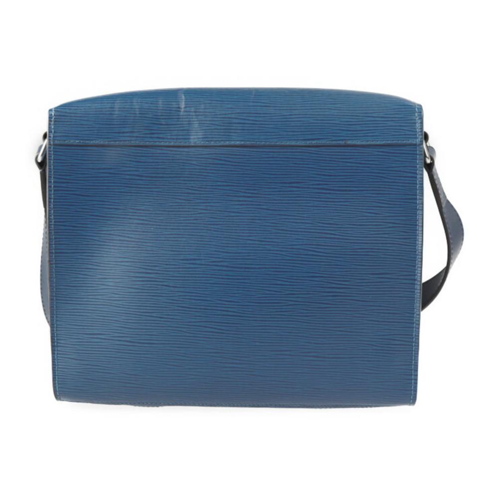 Blue Leather Louis Vuitton Messenger
