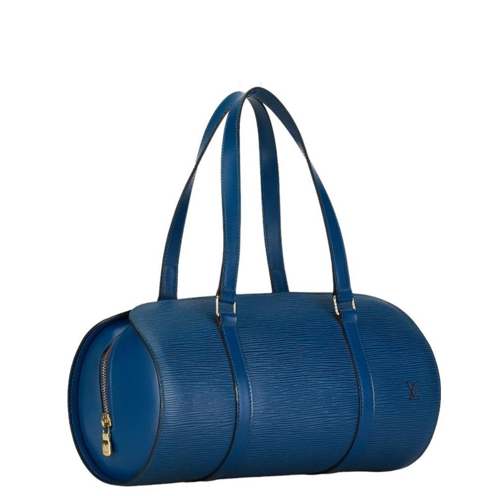 Blue Leather Louis Vuitton Soufflot
