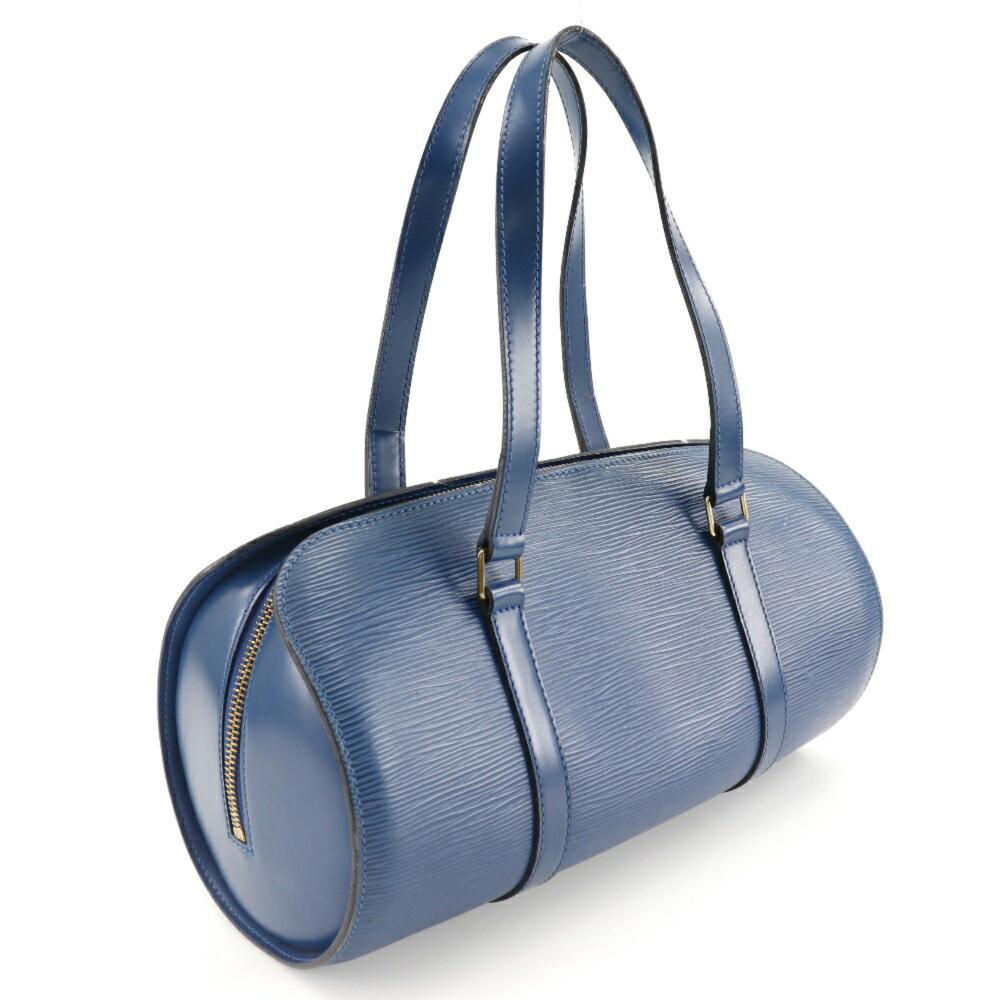 Blue Leather Louis Vuitton Soufflot