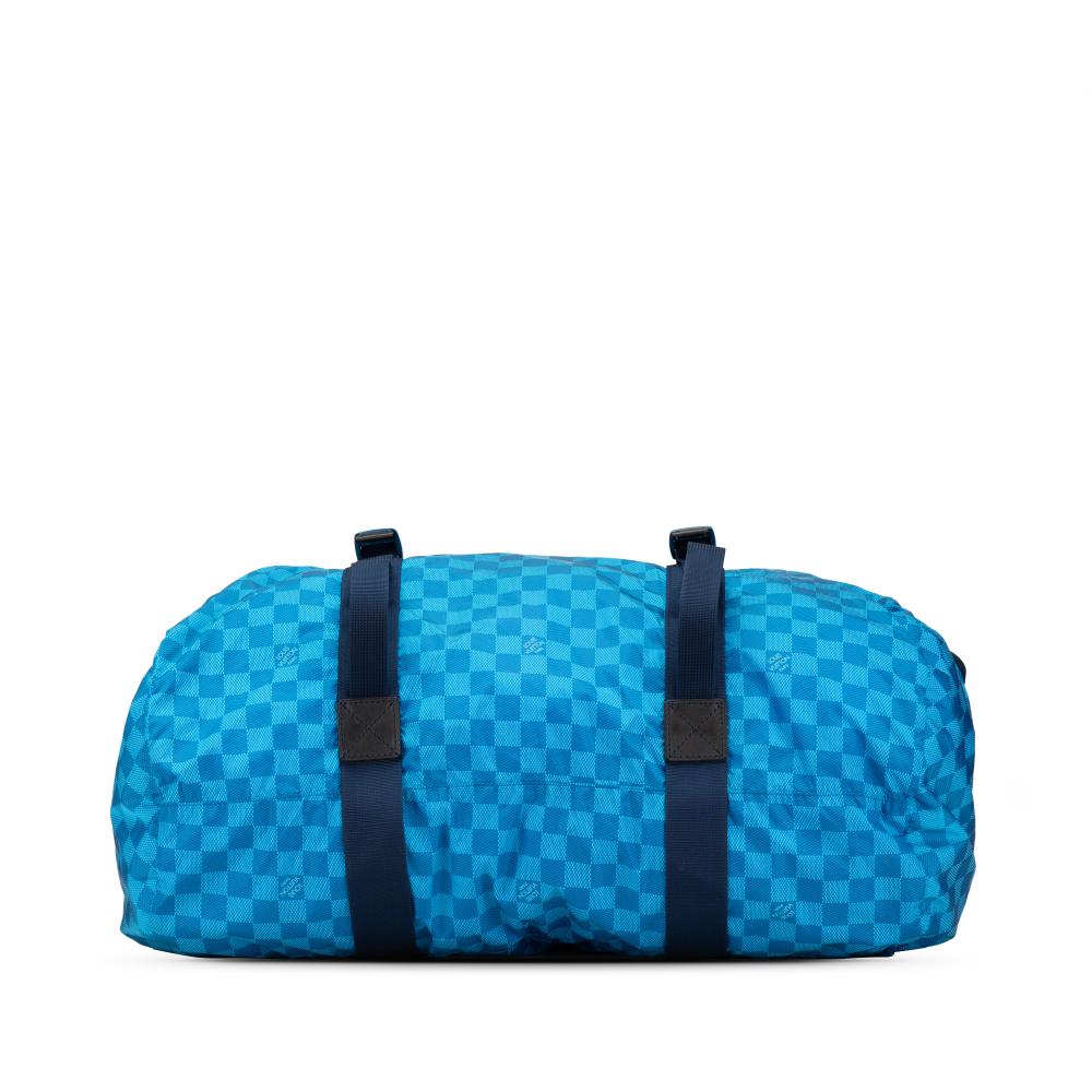 Blue Nylon Louis Vuitton Travel Bag