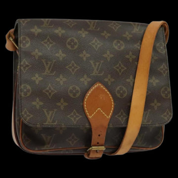 Brown Canvas Louis Vuitton Cartouchiere