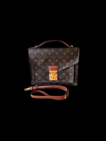 Brown Canvas Louis Vuitton Monceau