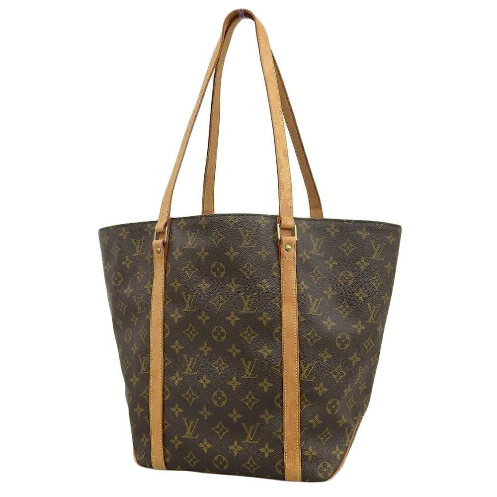 Brown Canvas Louis Vuitton Sac Shopping