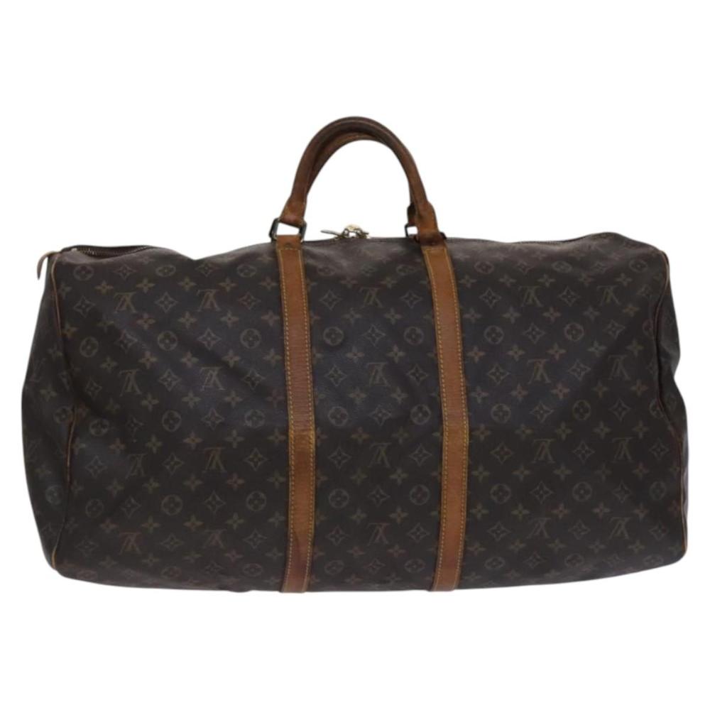 Brown Canvas Louis Vuitton Keepall