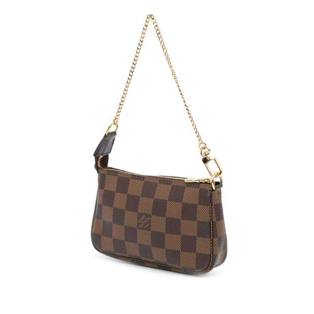 Brown Canvas Louis Vuitton Pochette Accessoires