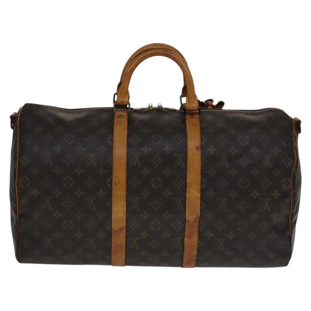 Brown Canvas Louis Vuitton Keepall