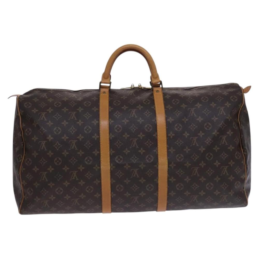 Brown Canvas Louis Vuitton Keepall