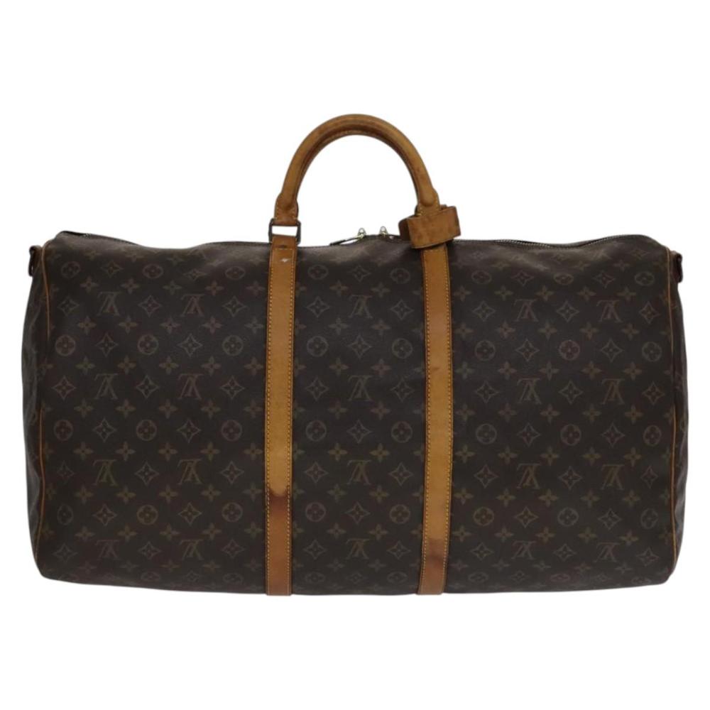 Brown Canvas Louis Vuitton Keepall