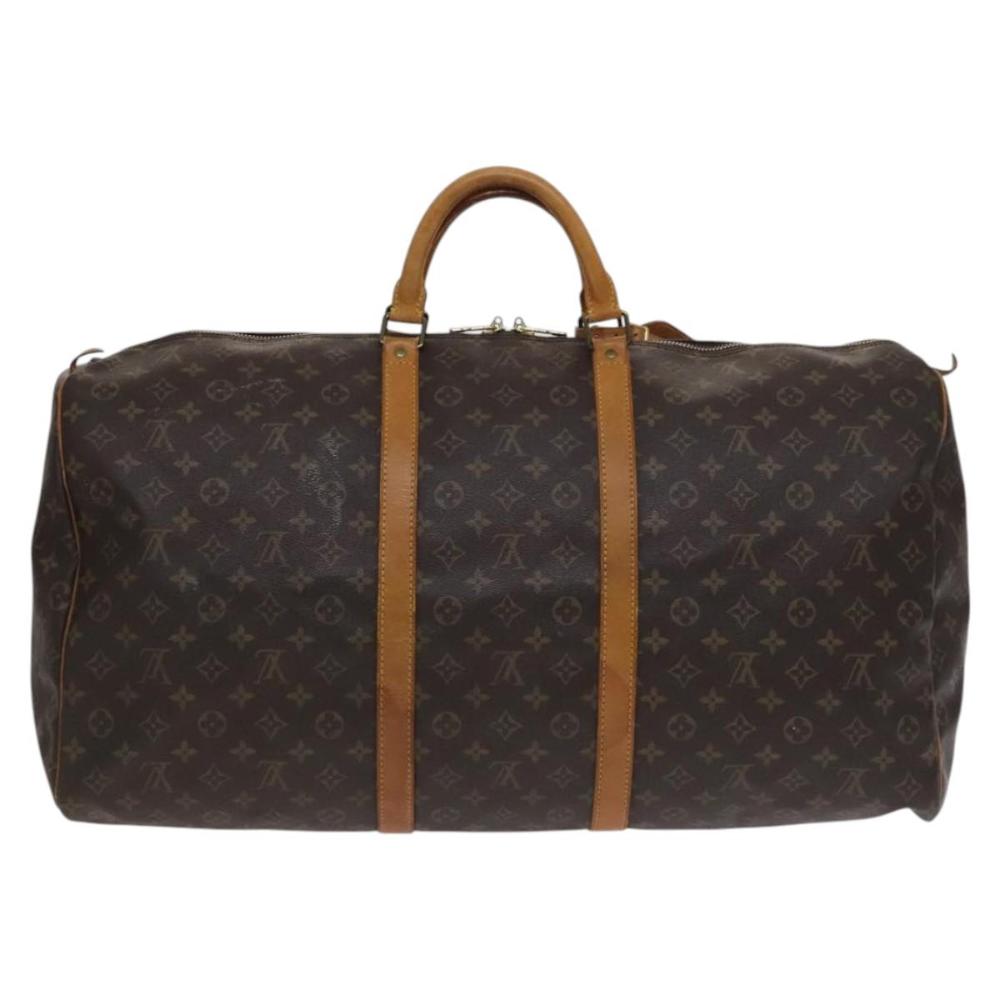 Brown Canvas Louis Vuitton Keepall