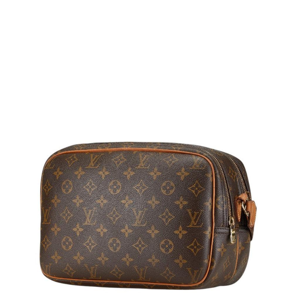 Brown Canvas Louis Vuitton Reporter