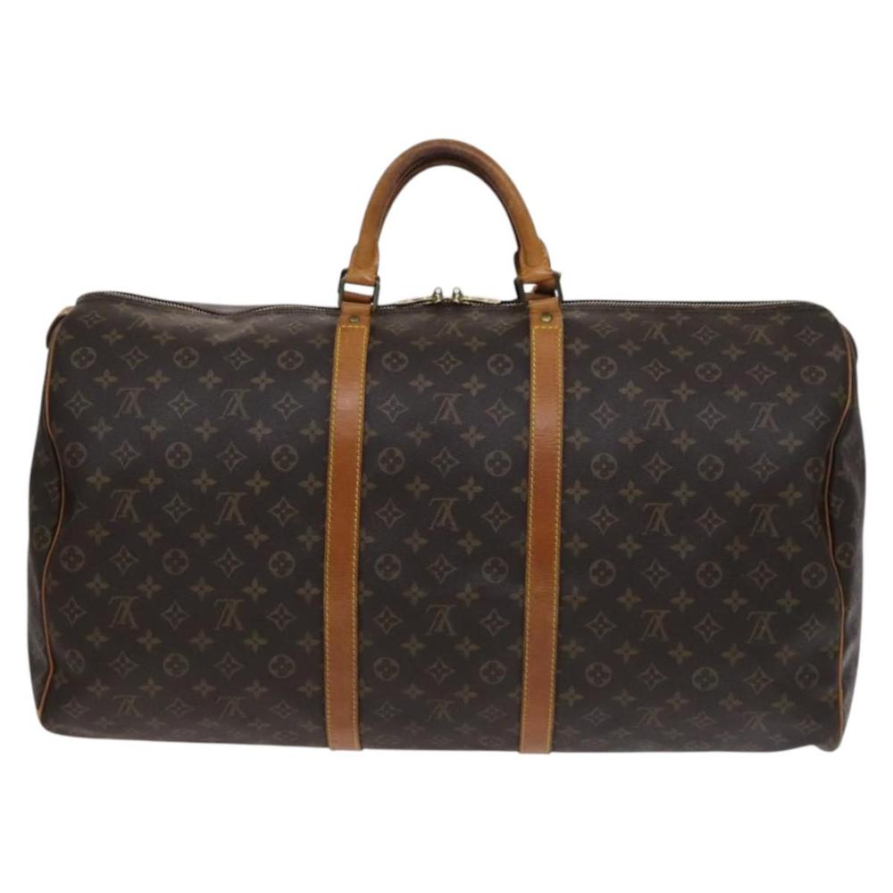 Brown Canvas Louis Vuitton Keepall