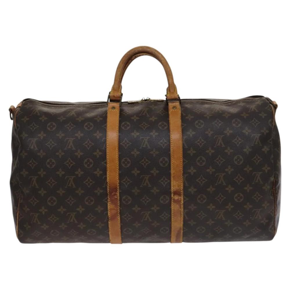 Brown Canvas Louis Vuitton Keepall