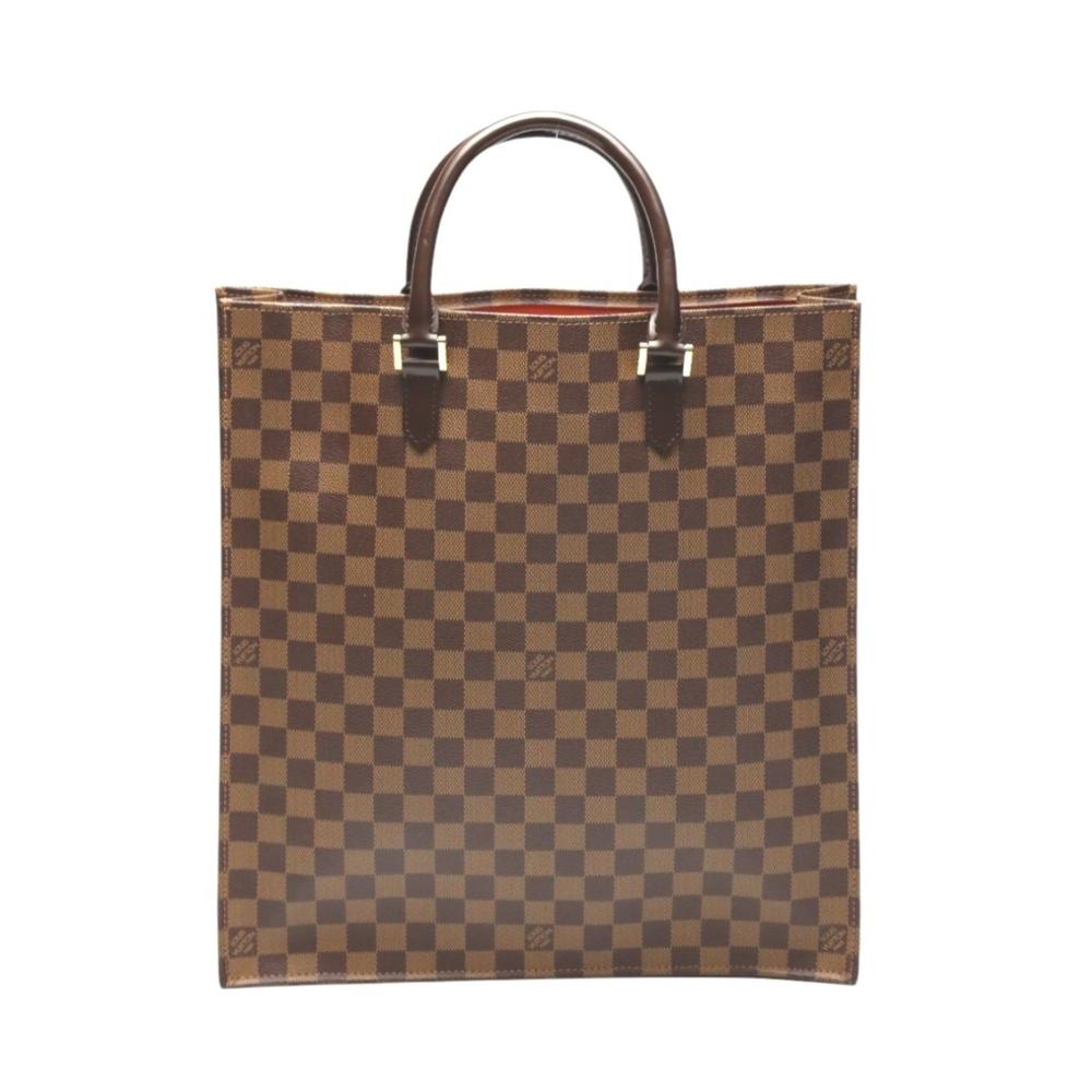 Brown Canvas Louis Vuitton Sac Plat