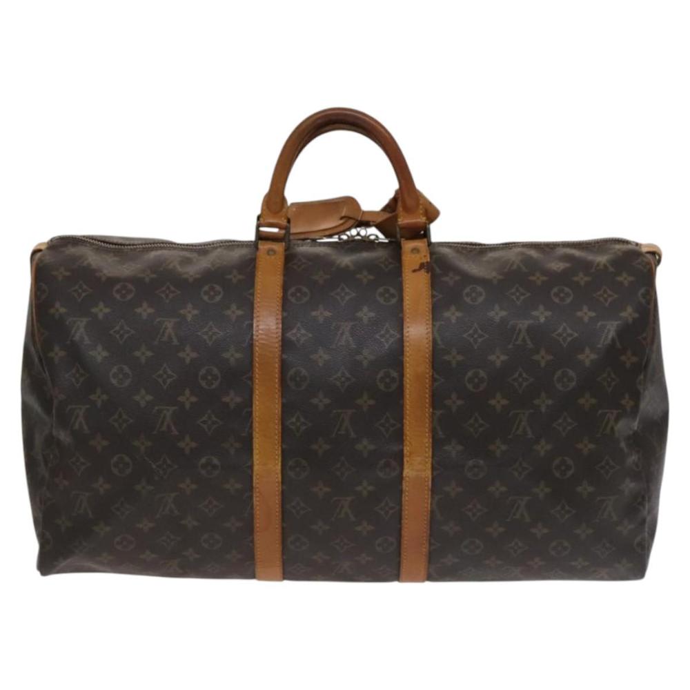 Brown Canvas Louis Vuitton Keepall