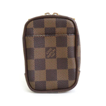 Brown Canvas Louis Vuitton Pouch